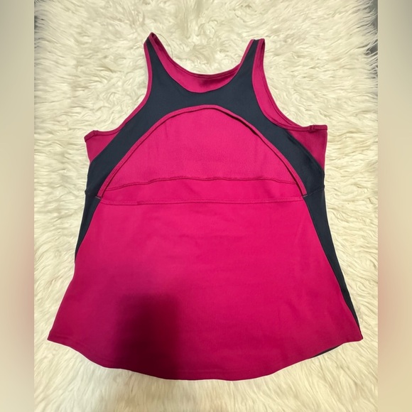 - Nike Dri-Fit Yoga Burgundy Women's Tank Top Size XL - Picture 3 of 11